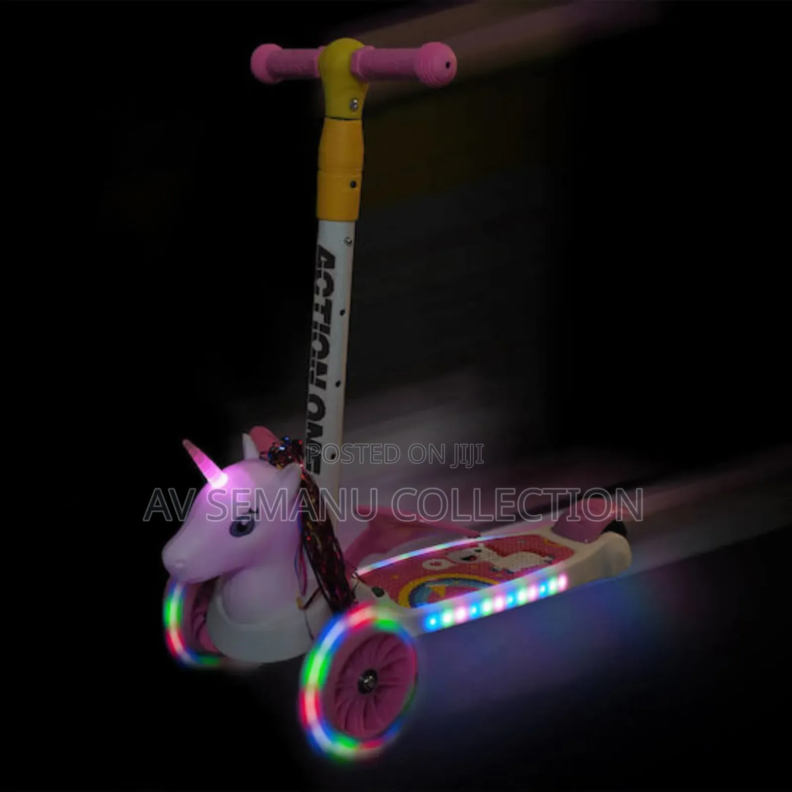 Action One Kids 3-Wheel Foldable Scooter Flying Unicorn