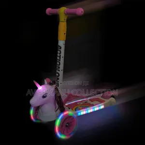 Action One Kids 3-Wheel Foldable Scooter Flying Unicorn