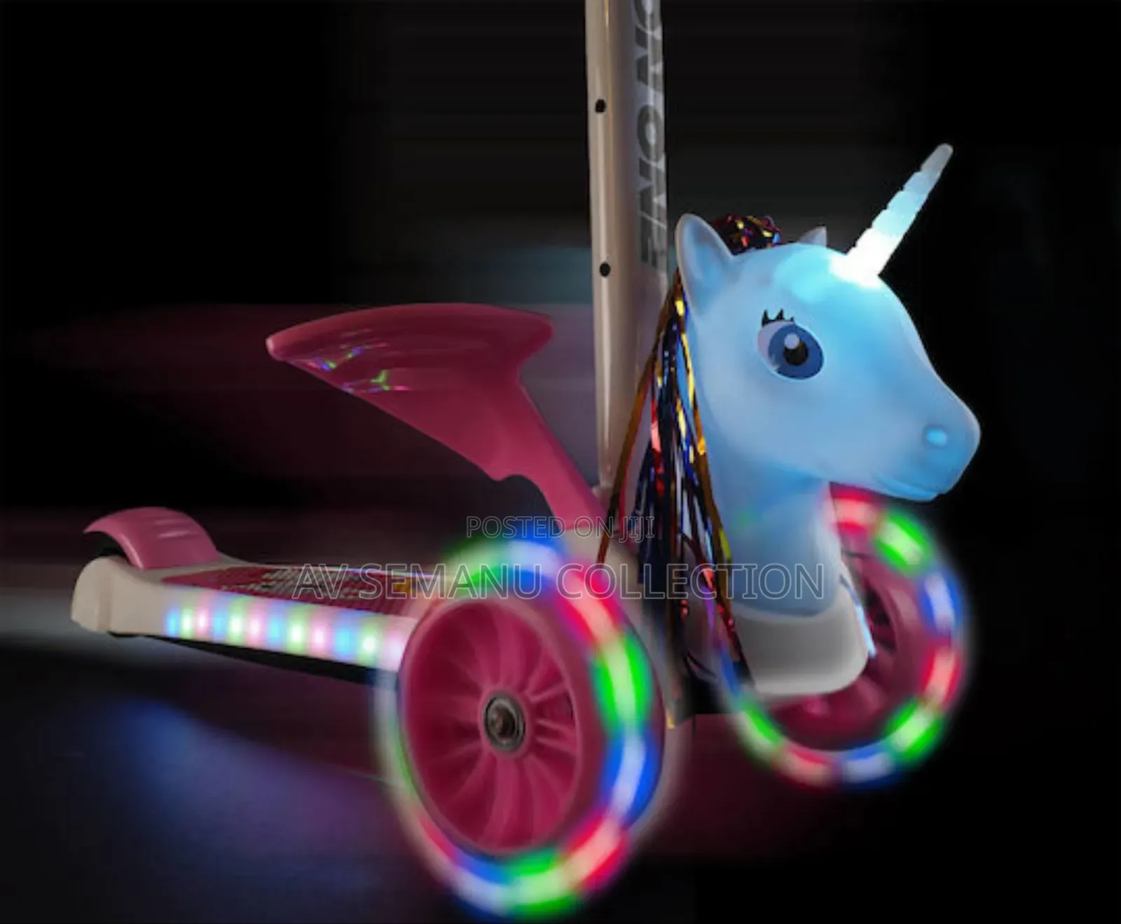 Action One Kids 3-Wheel Foldable Scooter Flying Unicorn