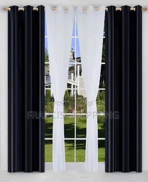 Curtains 4 in 1 With Voile ( Available in Various Colors)
