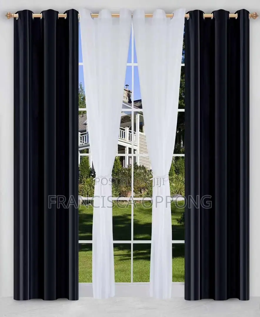 Curtains 4 in 1 With Voile ( Available in Various Colors)