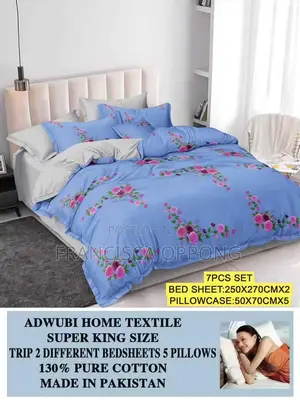 Luxurious Cotton Bedsheets (Available in Colors)