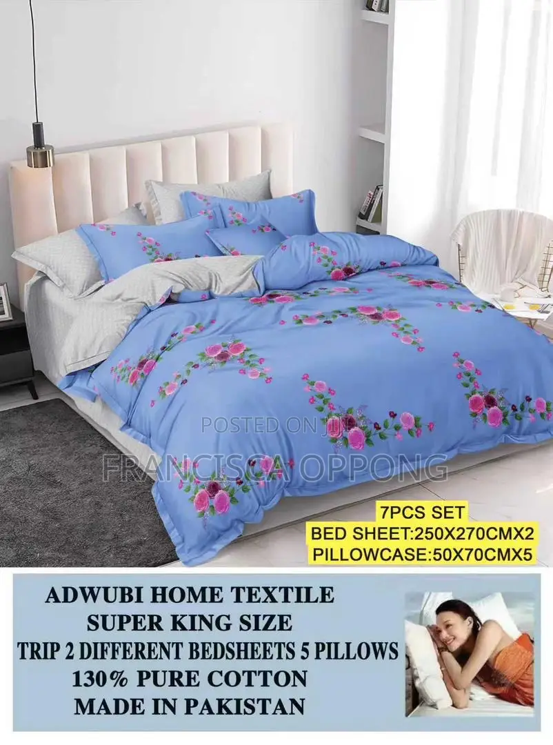 Luxurious Cotton Bedsheets (Available in Colors)