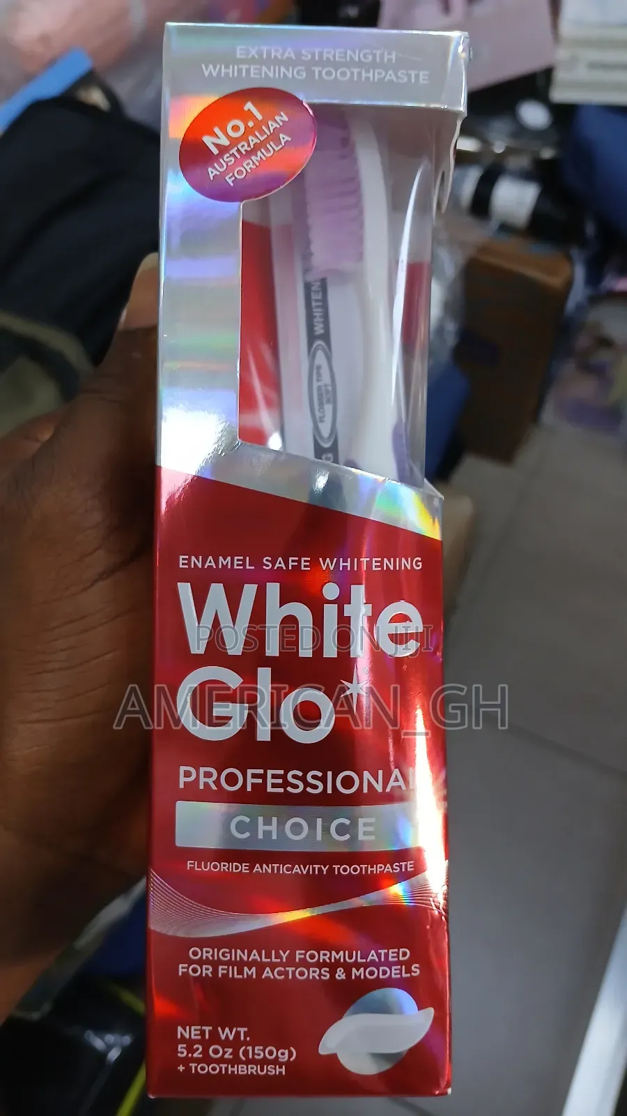 White Glo Professional Choice Toothpaste and Toothbrush, 150g