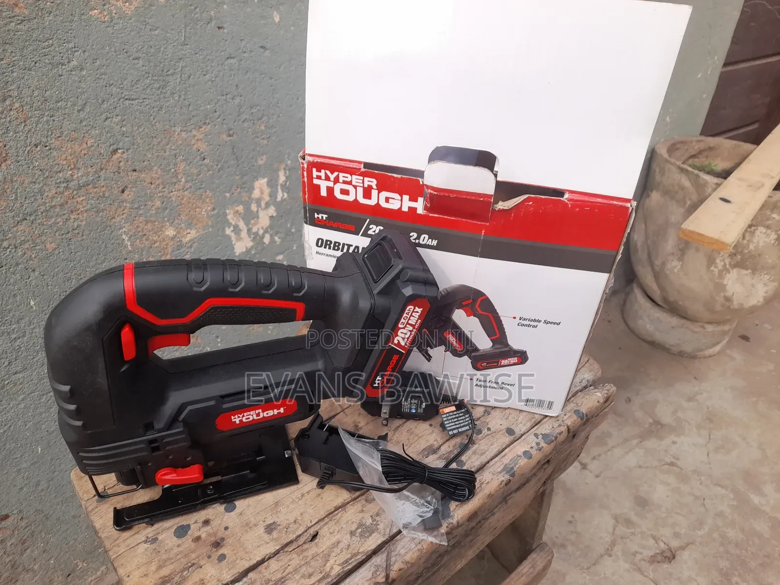 Hyper Tough Orbital Jigsaw 20v Cordless