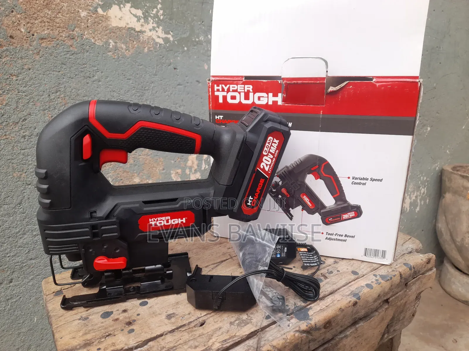 Hyper Tough Orbital Jigsaw 20v Cordless