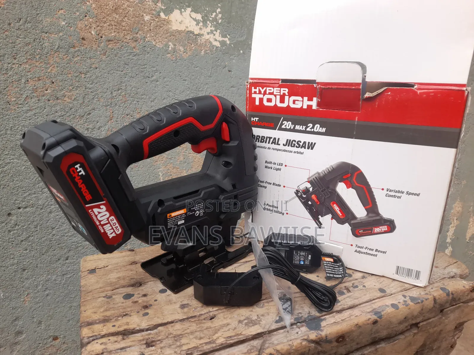 Hyper Tough Orbital Jigsaw 20v Cordless