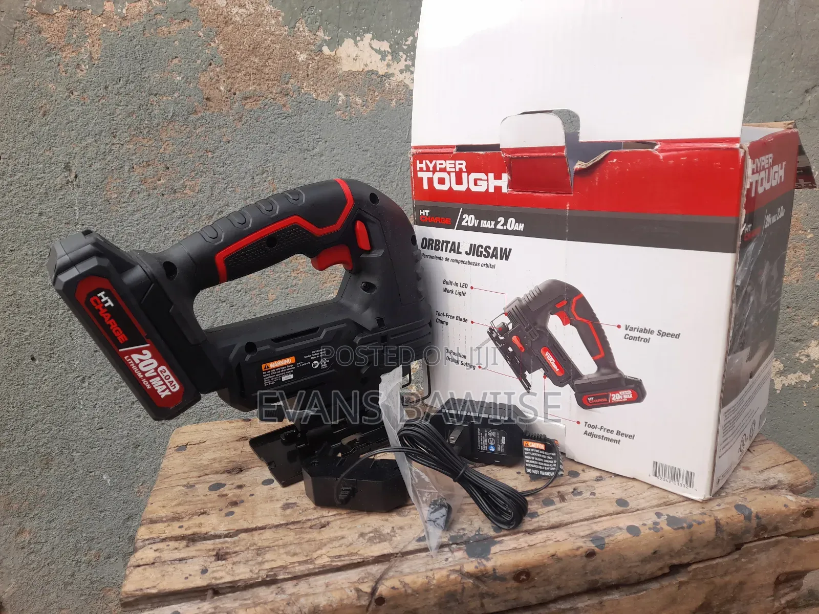 Hyper Tough Orbital Jigsaw 20v Cordless