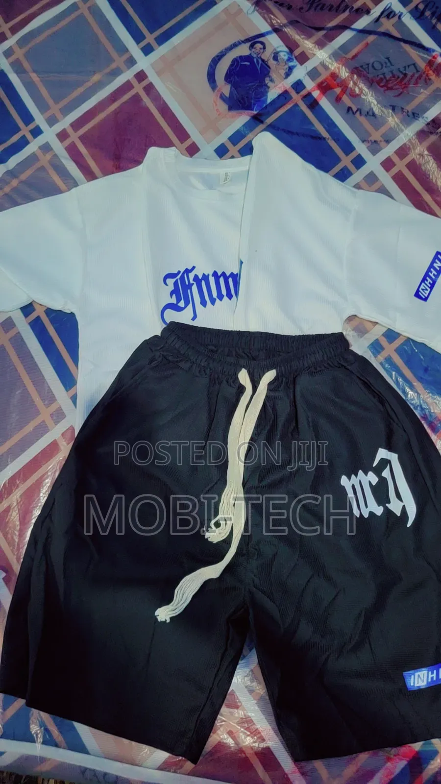 Men Waffle Shirt and Shorts