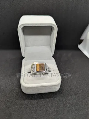 Square Tiger Eye Ring