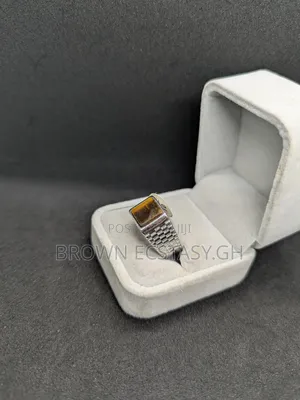 Square Tiger Eye Ring