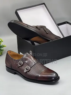 Executive Double Monk Coffee Brown Shoe From Frank Perry