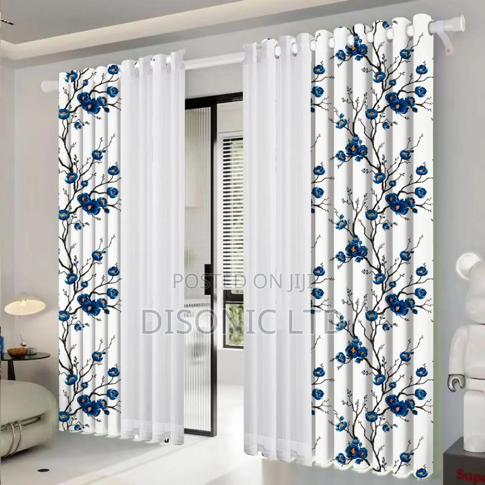 4 in 1 Curtains With Voile