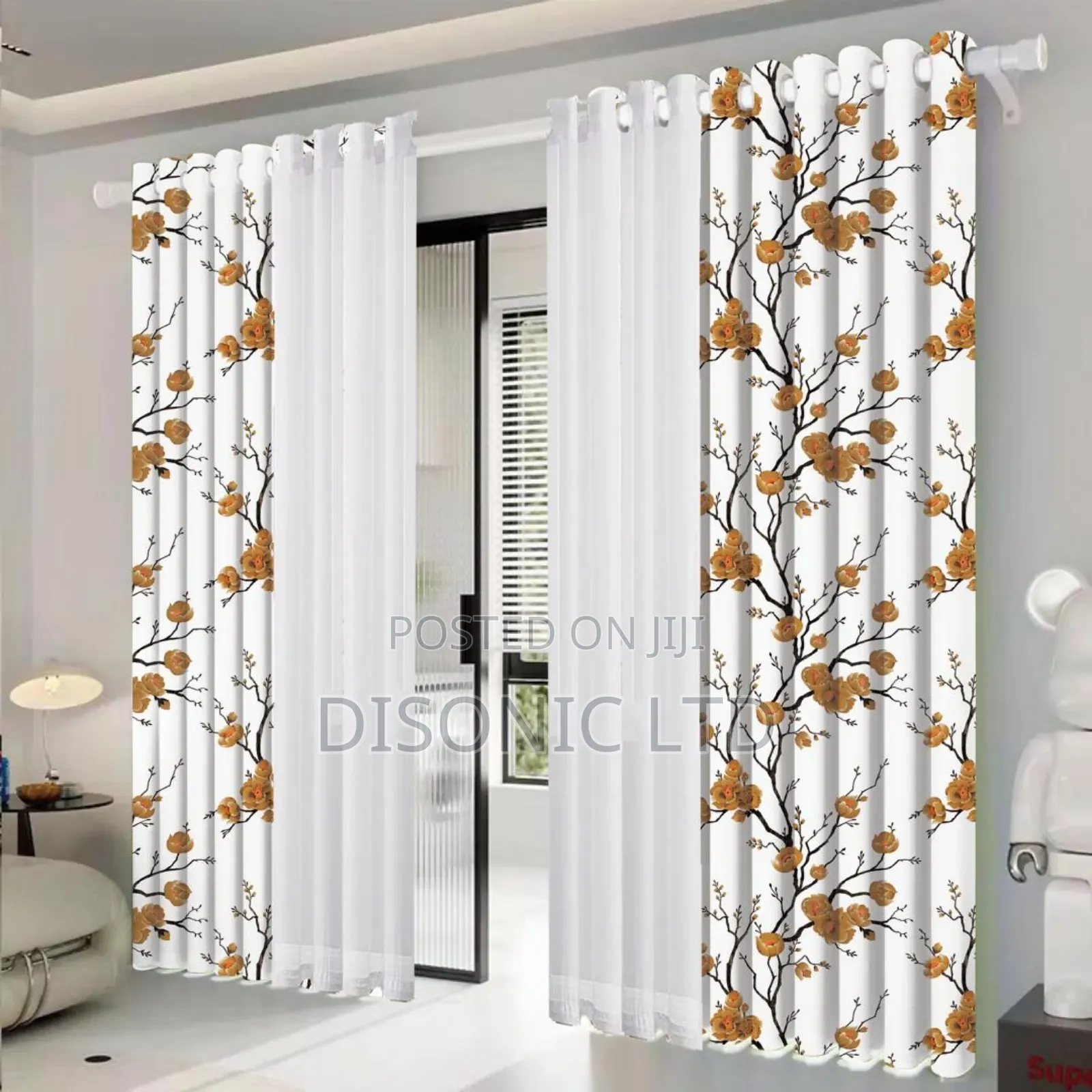 4 in 1 Curtains With Voile