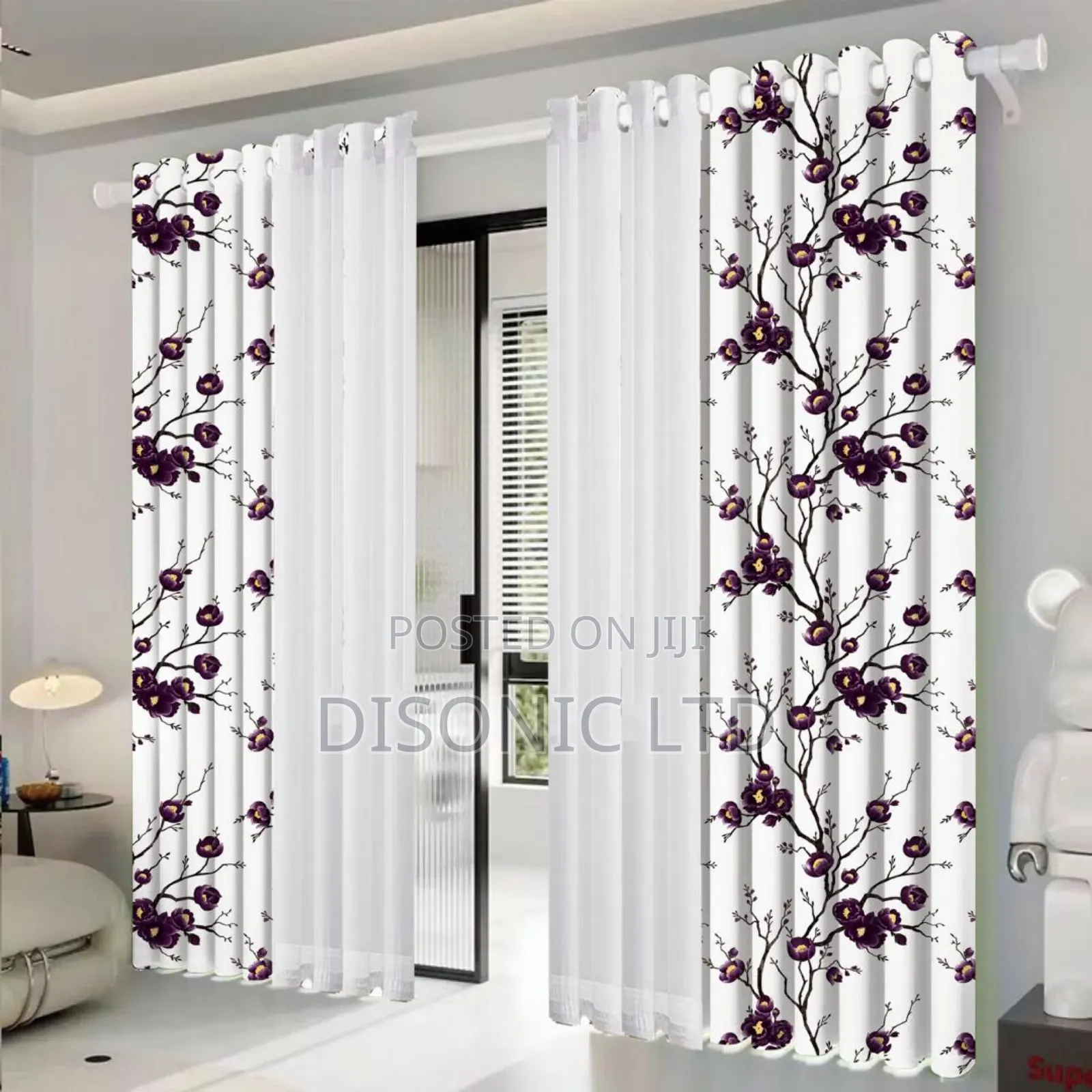 4 in 1 Curtains With Voile