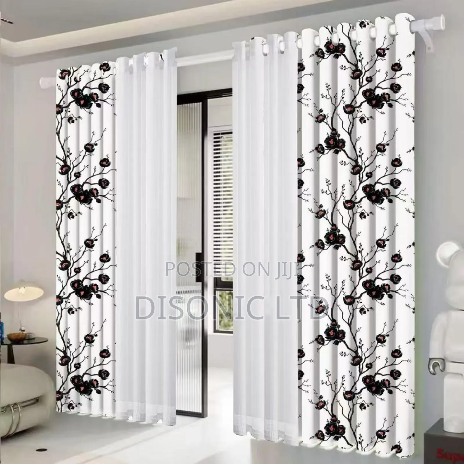 4 in 1 Curtains With Voile
