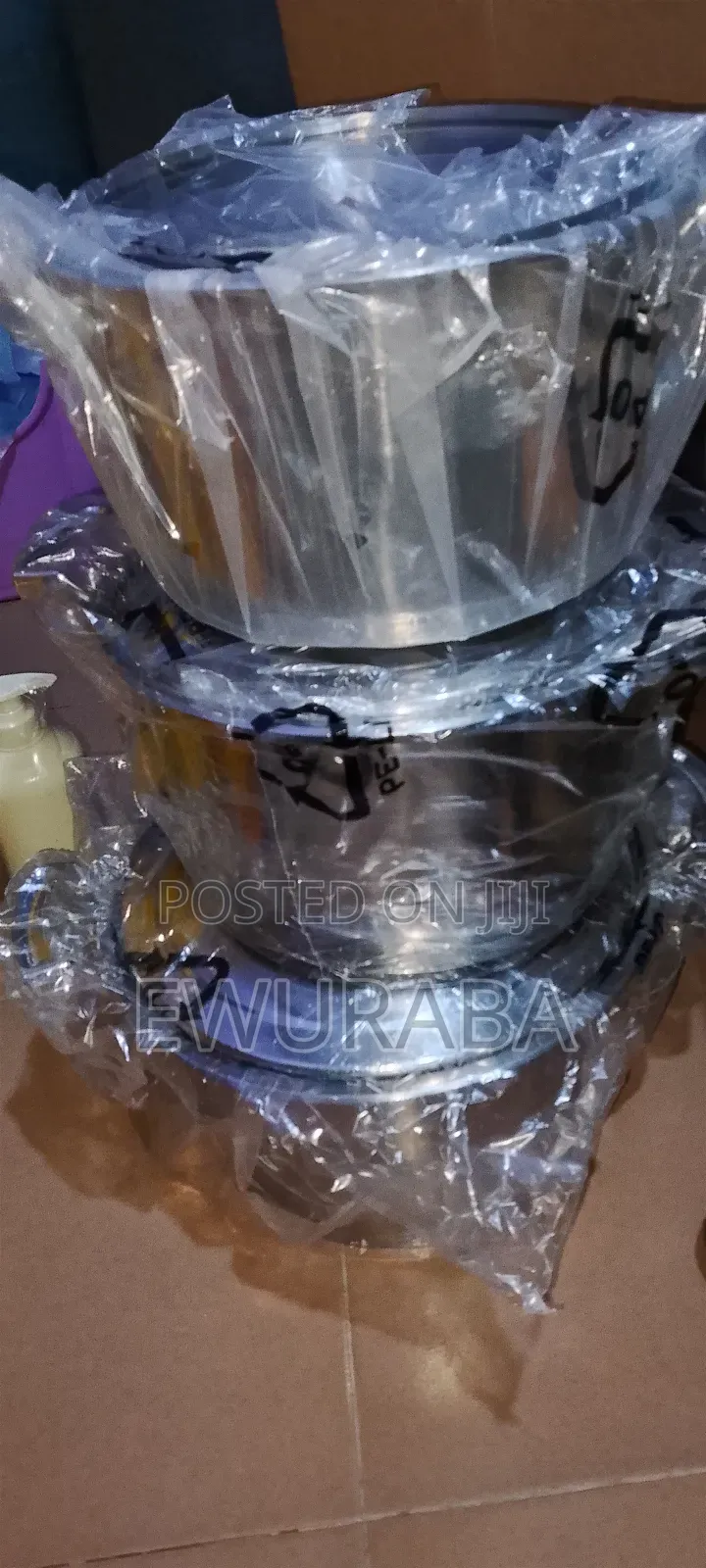 3sets Larger Stainless Steel Cookware