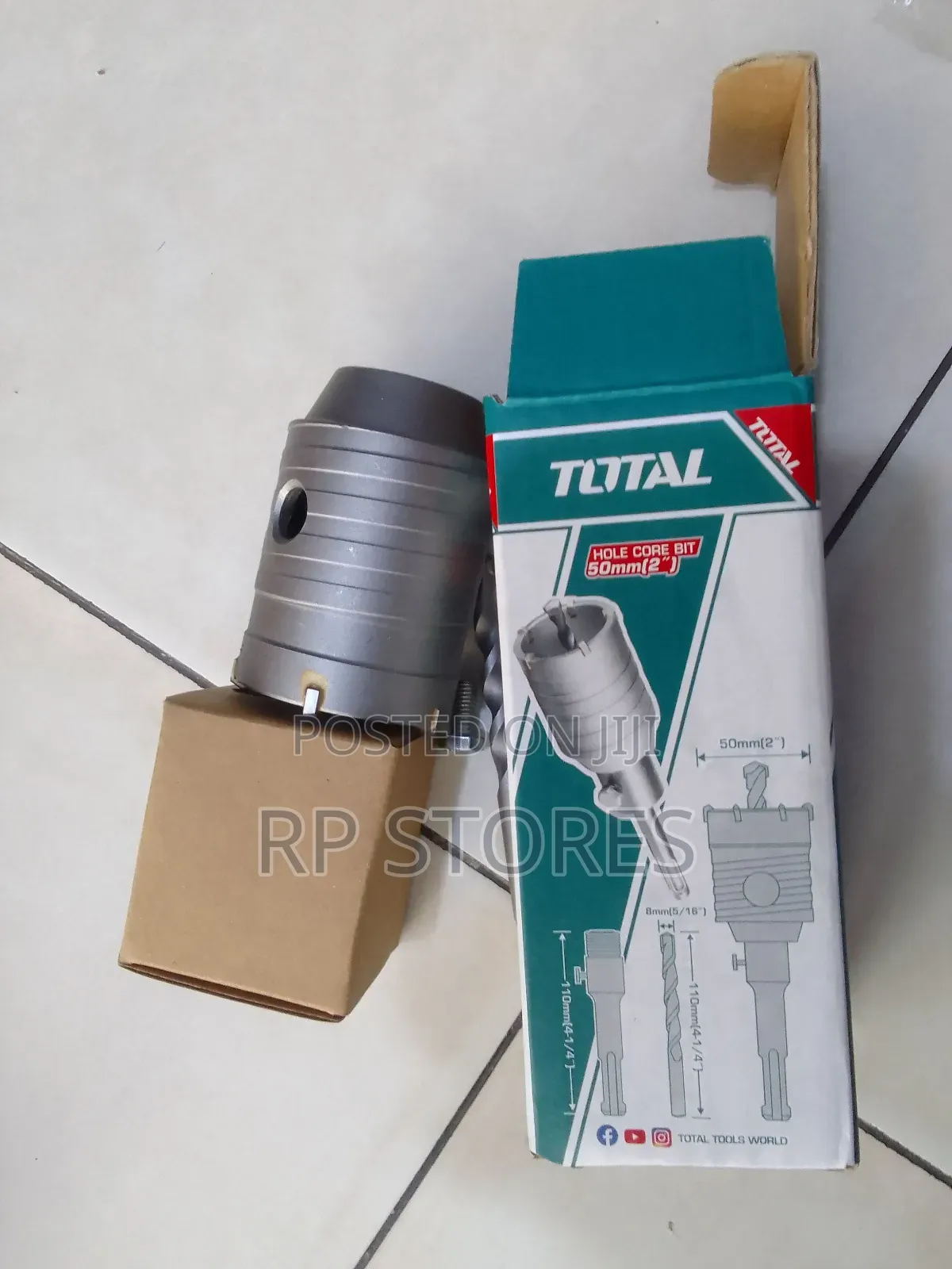 Total Hole Core Bit 50mm(2")With 6mm Bit