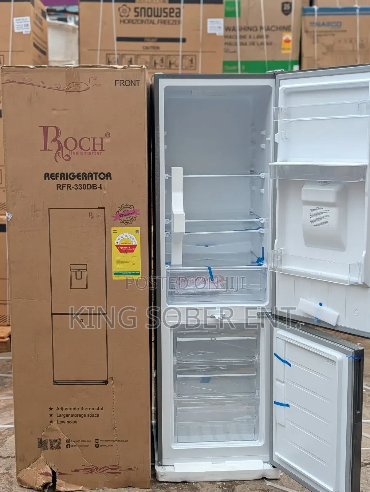 Roch RFR-330db Fridge 262l