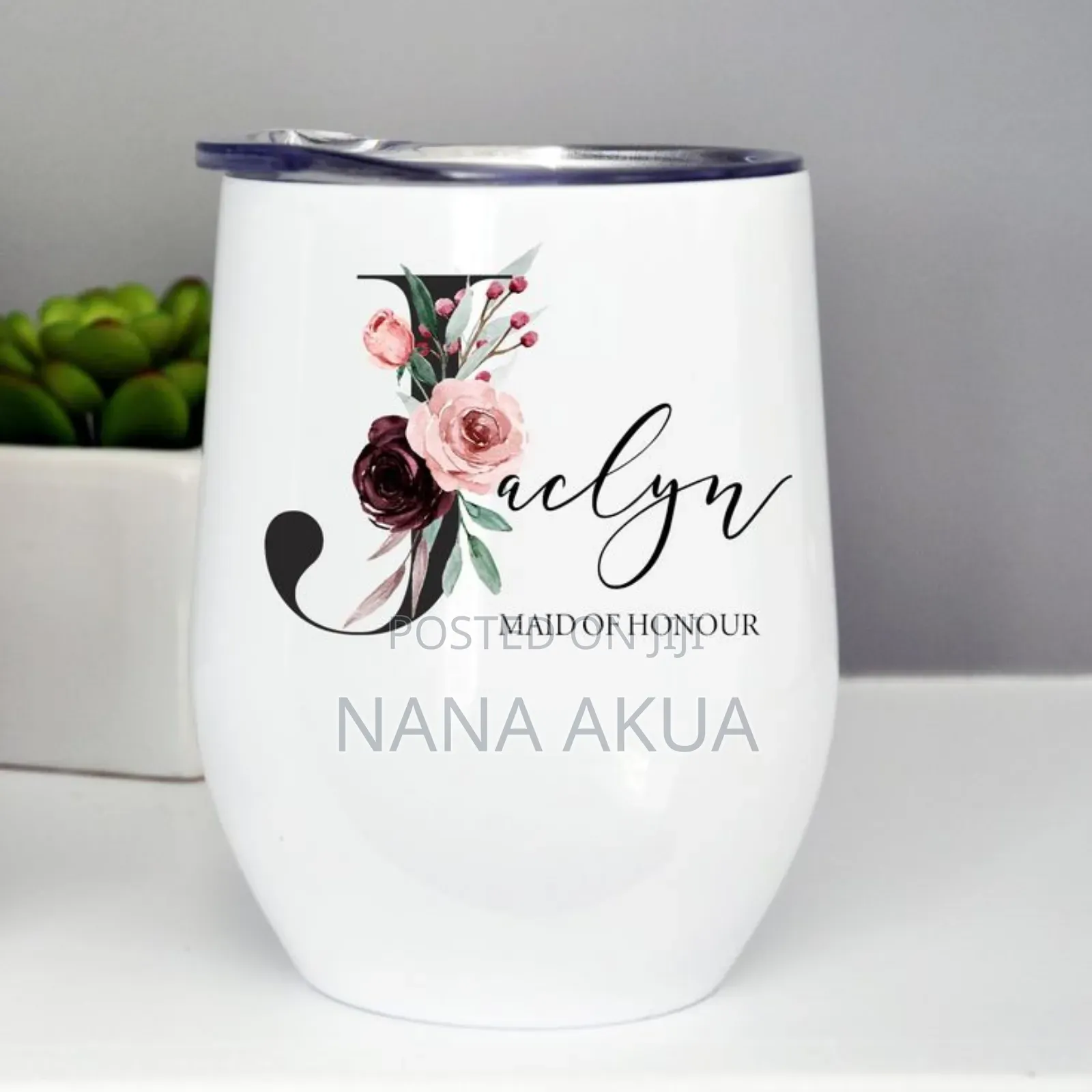 Customised Egg Shaped Stainless Steel Mugs With Cover