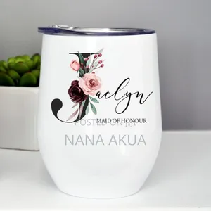 Customised Egg Shaped Stainless Steel Mugs With Cover