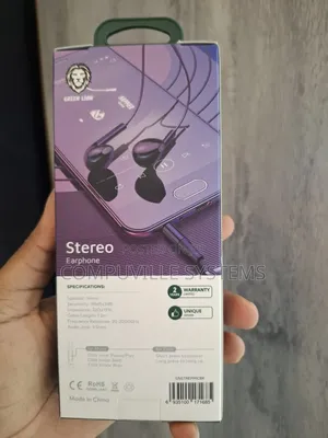 Green Lion Stereo Earphone , Audio Jack