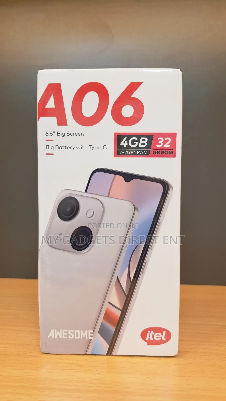New Itel A06 32 GB Gold