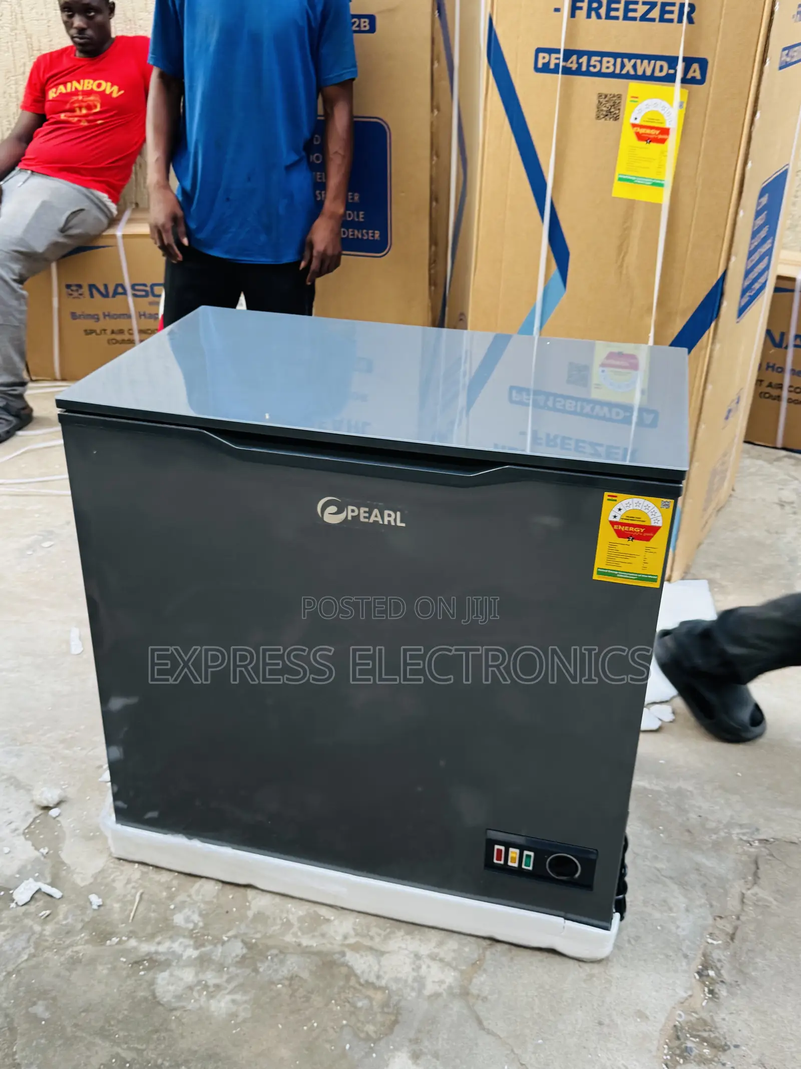 Brand New Dark Grey PCF-2305-25y —188ltrs Chest Freezer Pearl