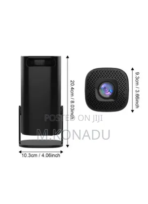 Mini Projector Android,Wifi Bluetooth-compatible Home Inch -black