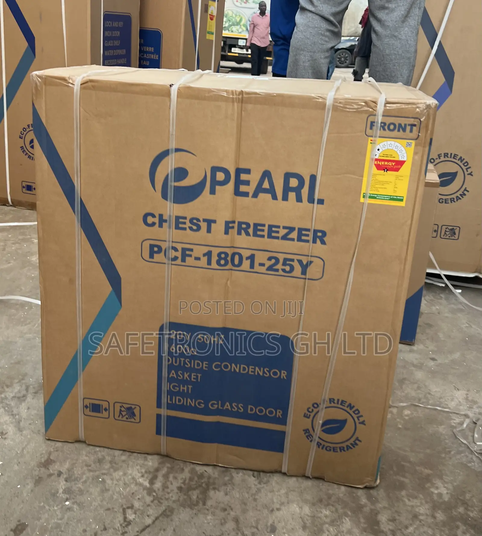 Top Choice Singledoor Pearl PCF-1801-25y Glass Grey Freezer