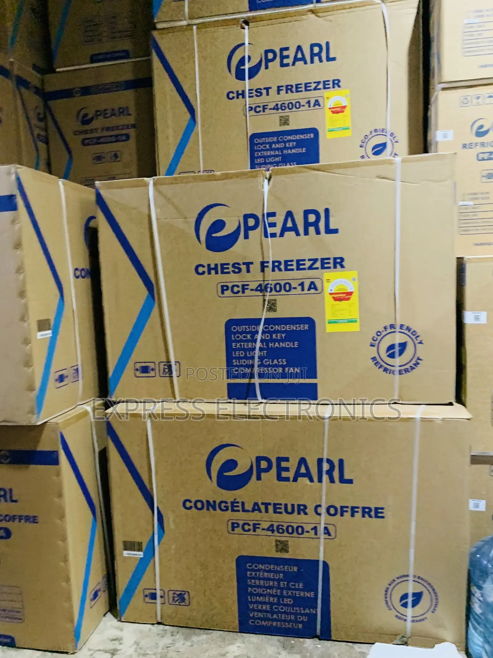 Ultra Sleek PCF-4600-1a 380ltrs —Pearl Chest Freezer .