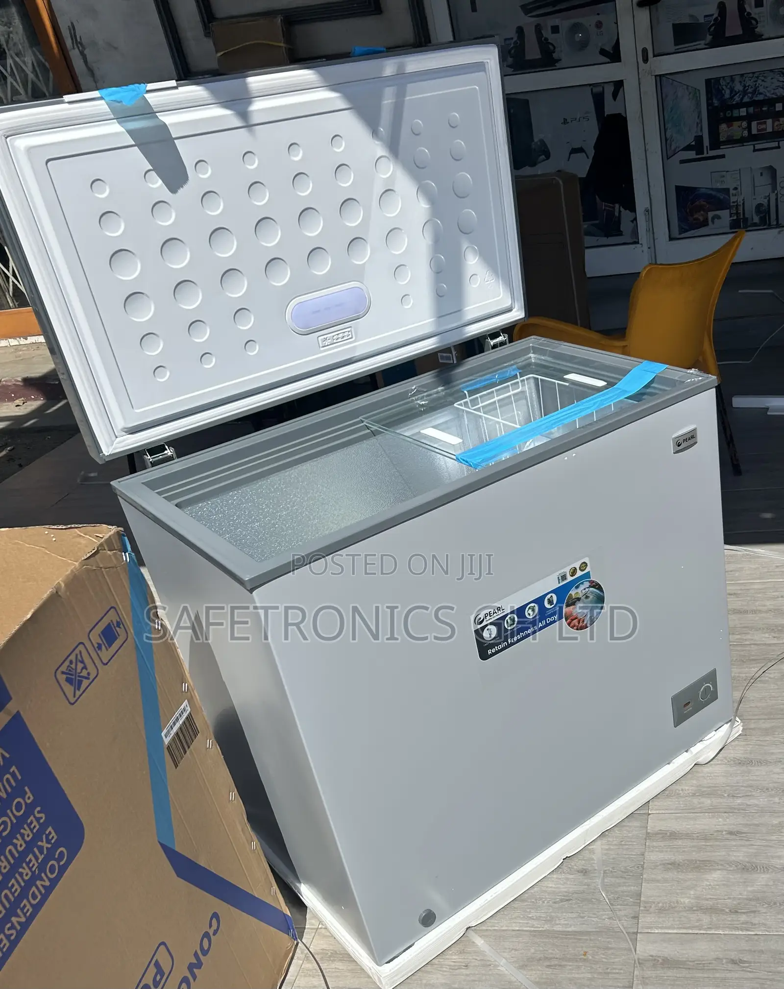 Eco Cooler 200liters 1 Door Pear (Pcf-2530-1a) Grey Freezer