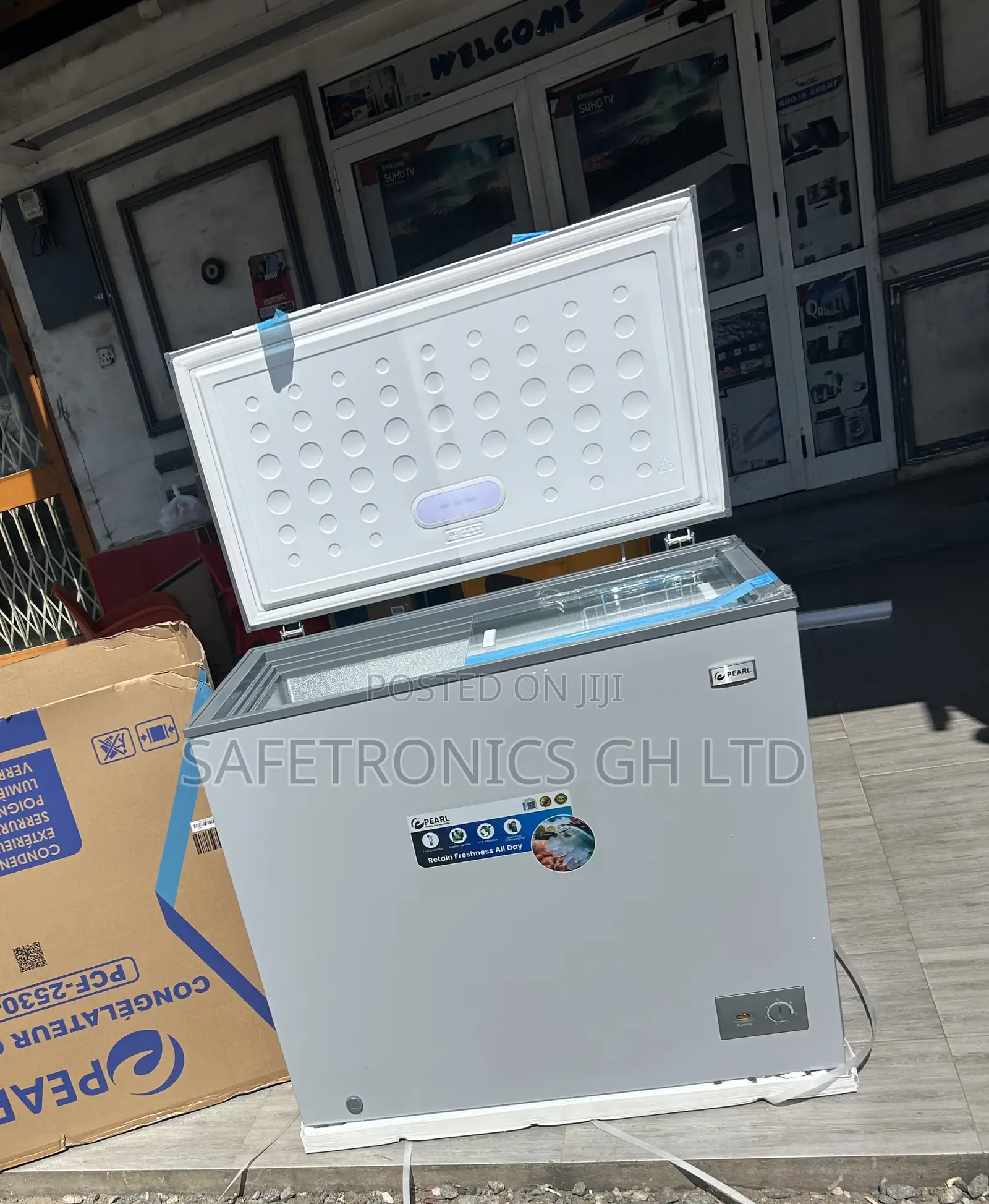 Get Original Electric 150liters Grey (Pcf-2530-1a) Pearl Freezer