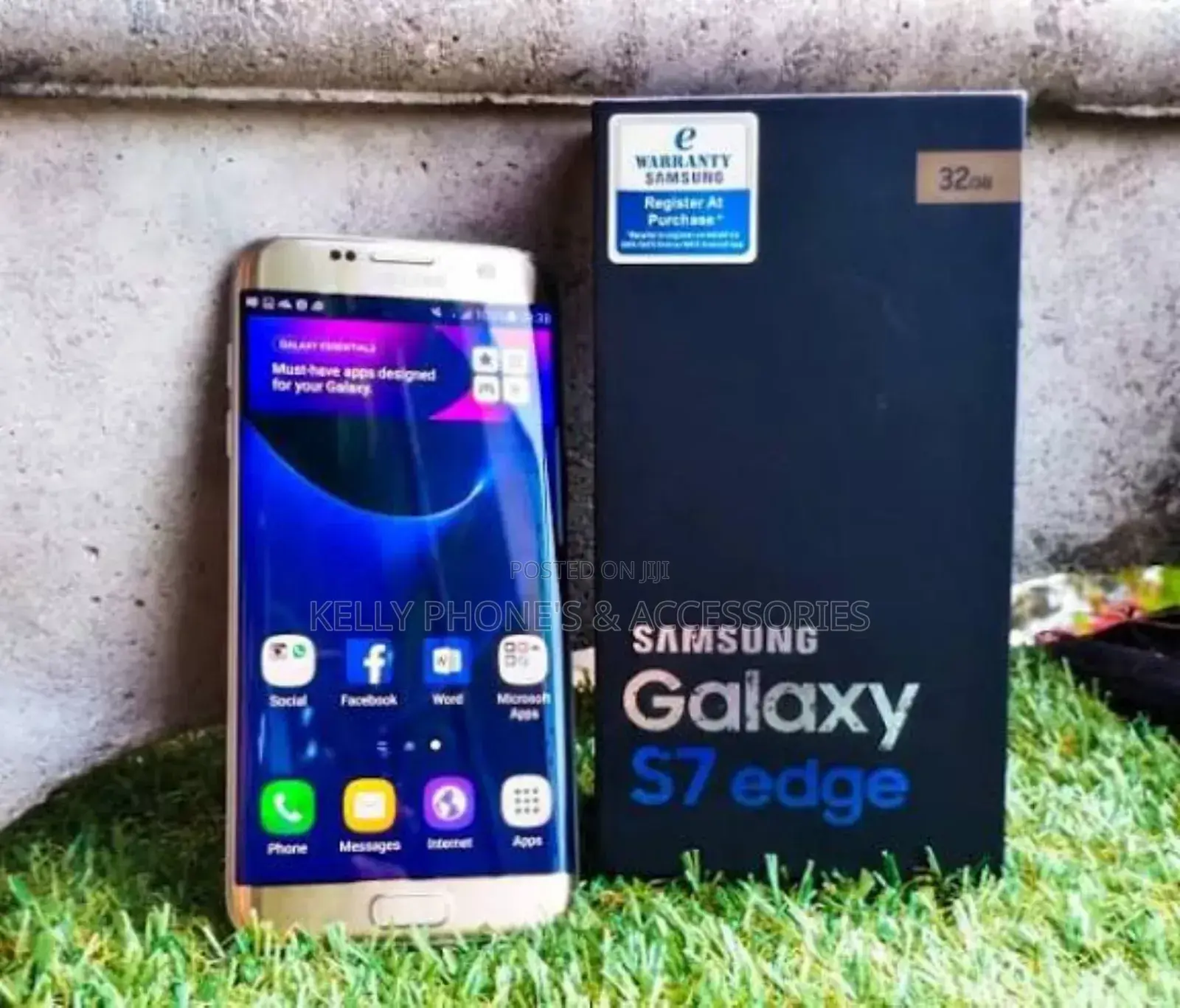 New Samsung Galaxy S7 edge 128 GB Black