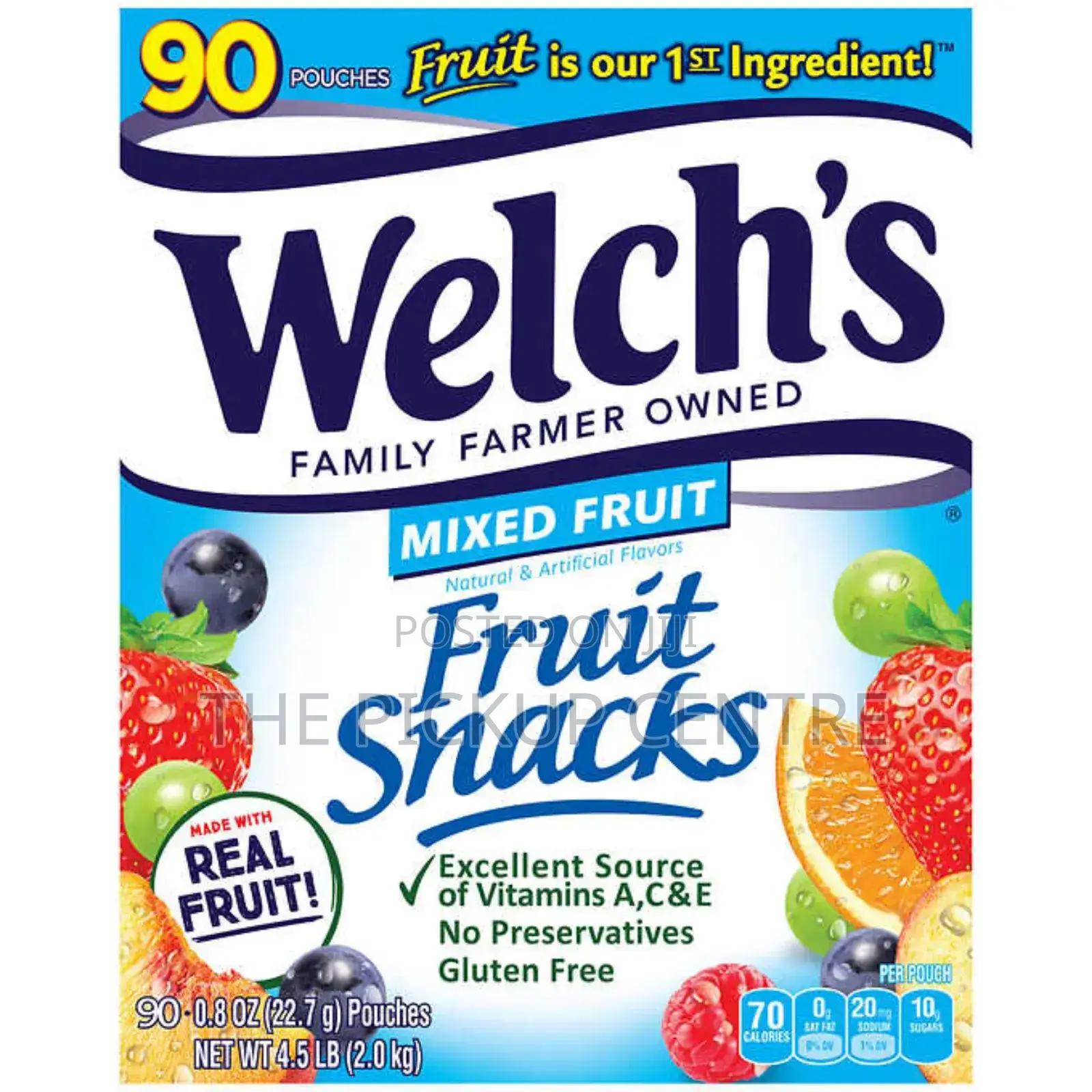 Welch's Fruit Snacks 90 Individually Packed in a Box