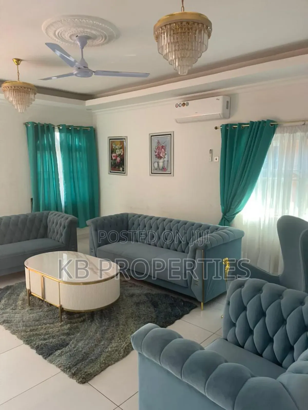 Furnished 3bdrm House in Kb Properties, Spintex for rent