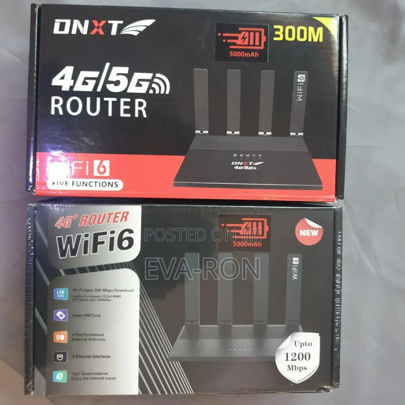 DNXT 4g/5g Wifi 6 Router With Built-in 5000mah Battery, 300m Range