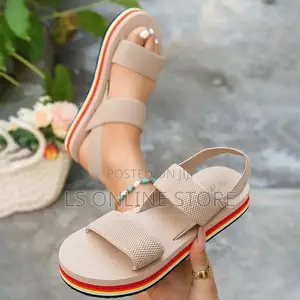 Rainbow Platform Sandals