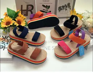 Rainbow Platform Sandals
