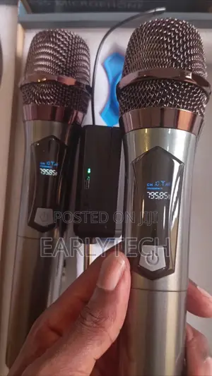 Wireless Mic / Cordless Rechargeable Microphone / 2-in-1 Dual Set