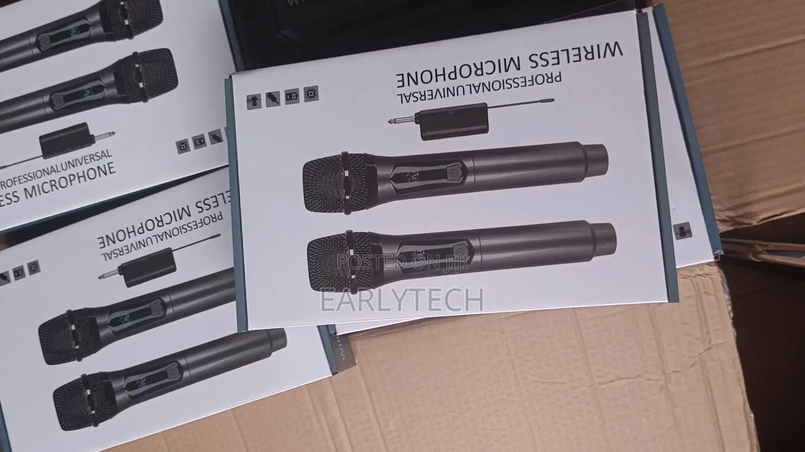 Wireless Mic / Cordless Rechargeable Microphone / 2-in-1 Dual Set