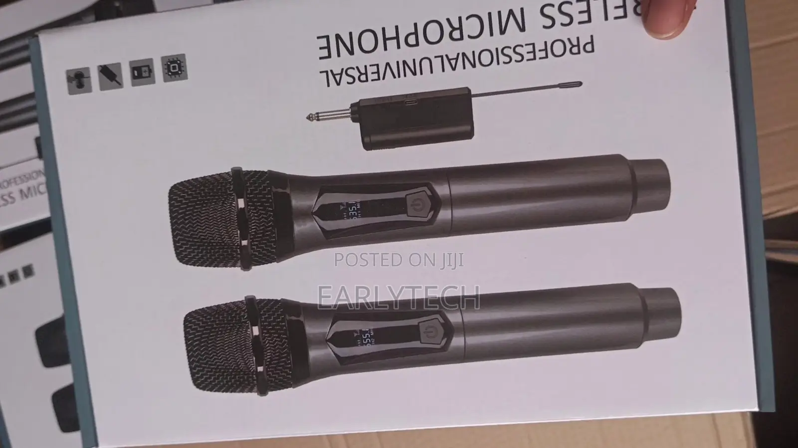 Wireless Mic / Cordless Rechargeable Microphone / 2-in-1 Dual Set
