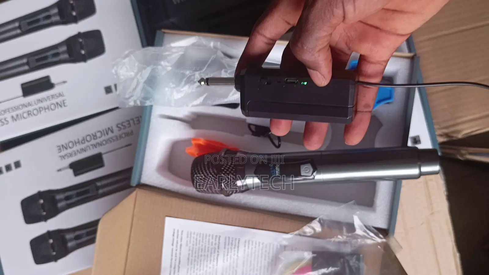 Wireless Mic / Cordless Rechargeable Microphone / 2-in-1 Dual Set