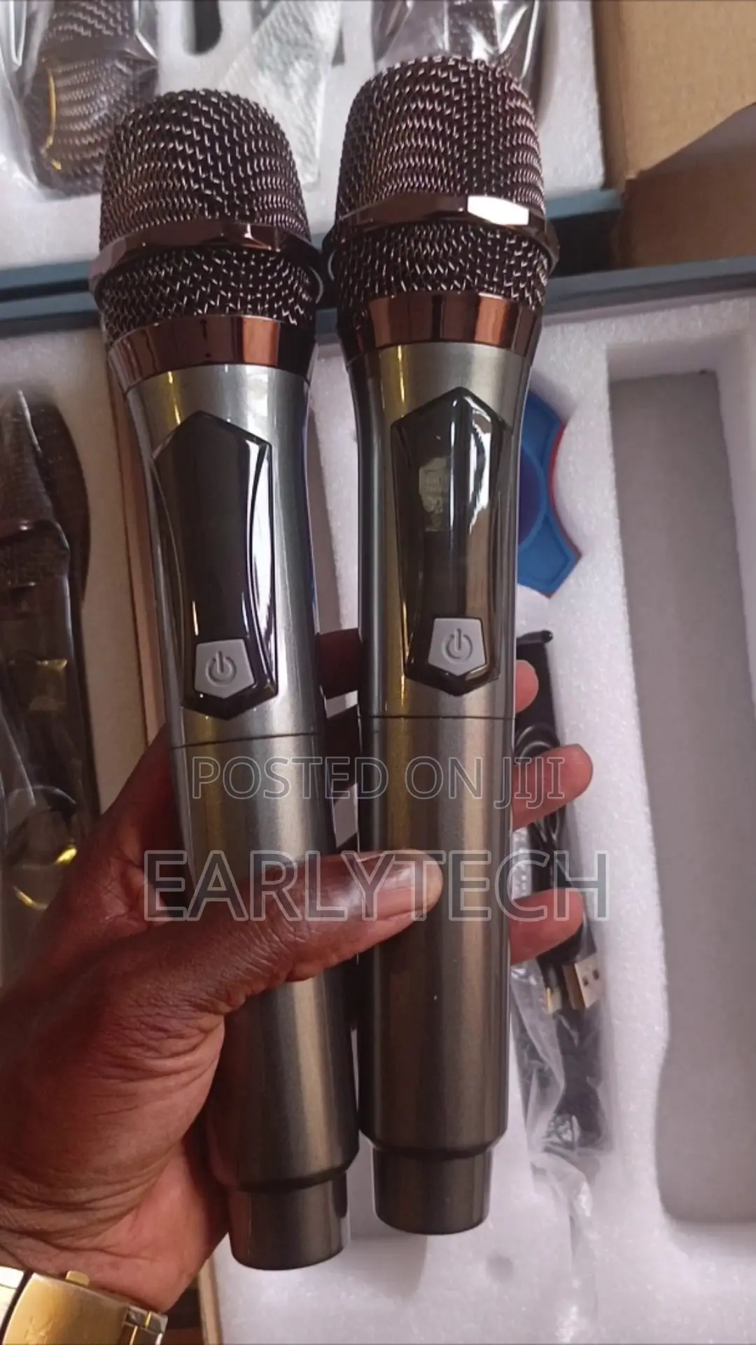 Wireless Mic / Cordless Rechargeable Microphone / 2-in-1 Dual Set