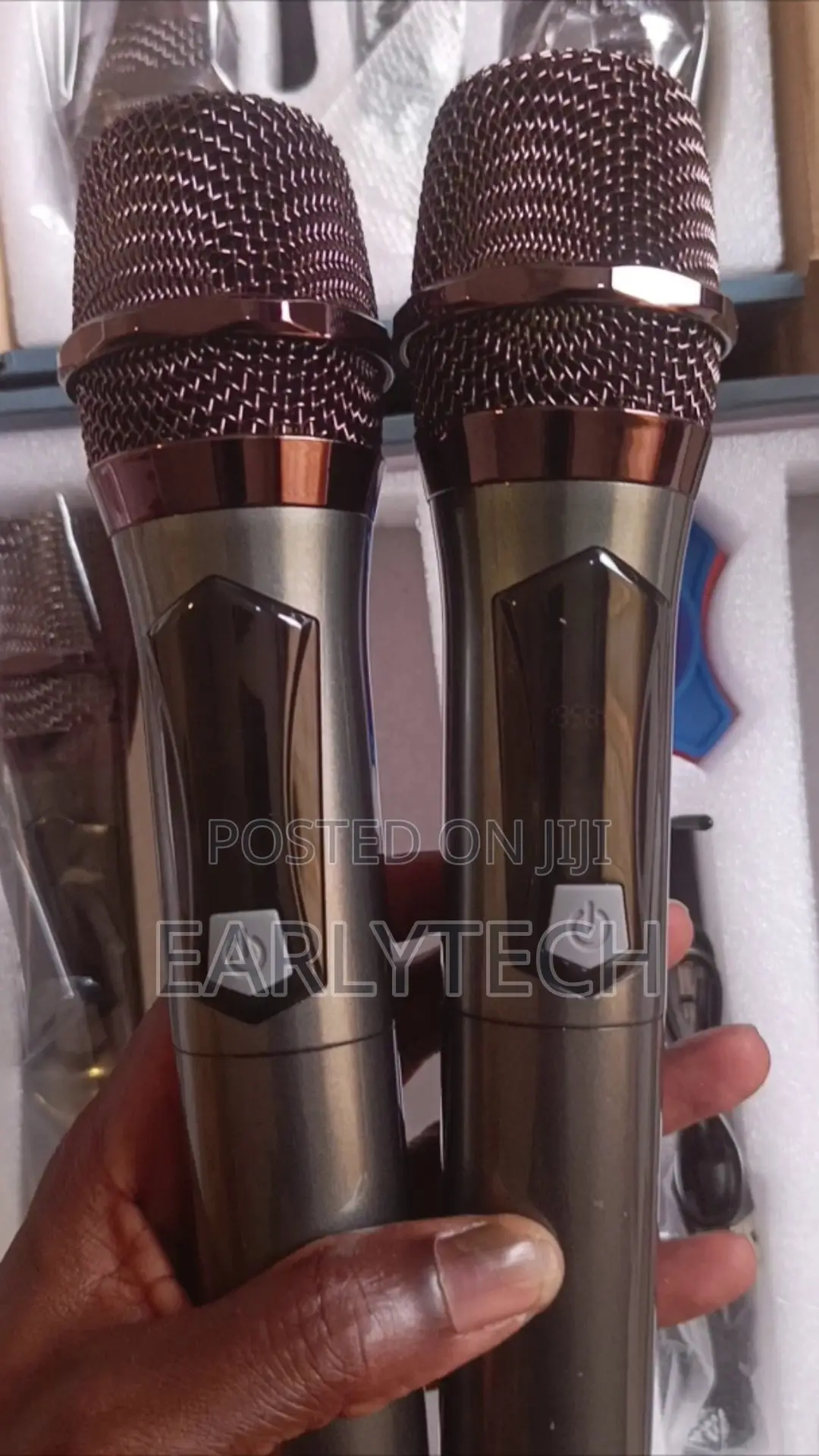 Wireless Mic / Cordless Rechargeable Microphone / 2-in-1 Dual Set