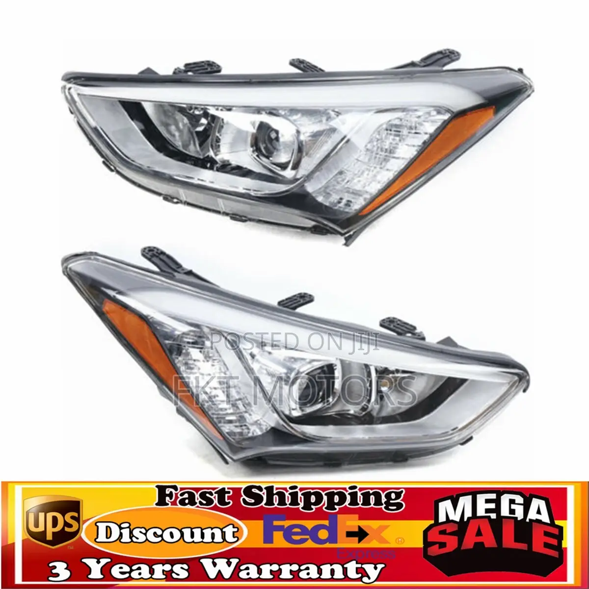 Hyundai Santa Fe Headlight 2012,2013,2014,2015,2016,2017