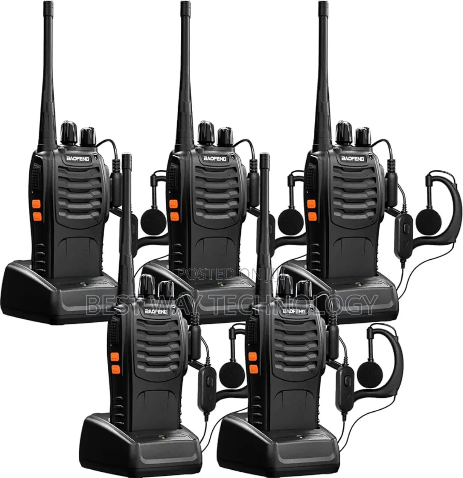 Walkie Talkie Two Way Audio Radio Phone Bf-888s