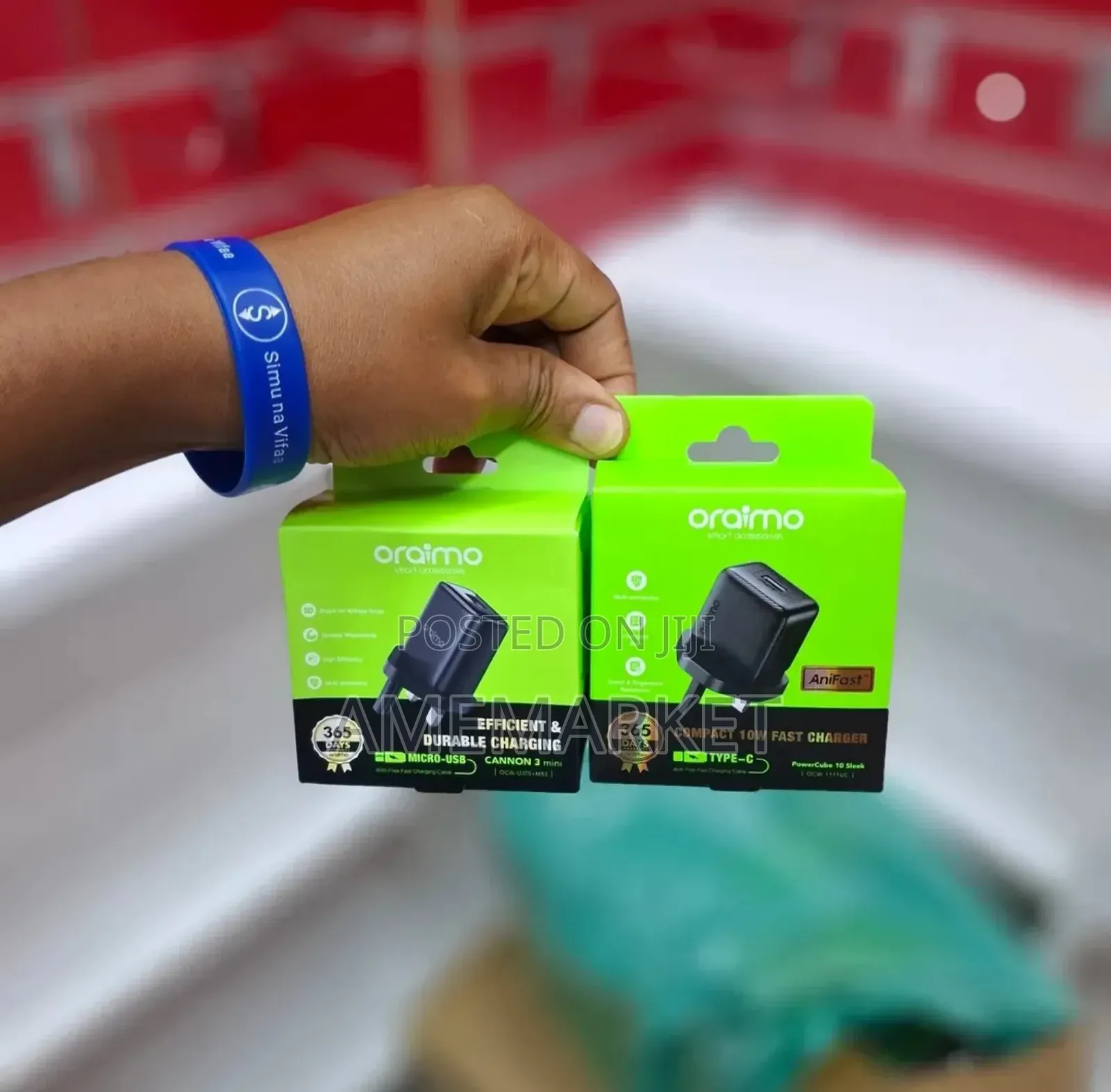 Oraimo Powermate 101 10w Portable Charging Type-C Wall Charger
