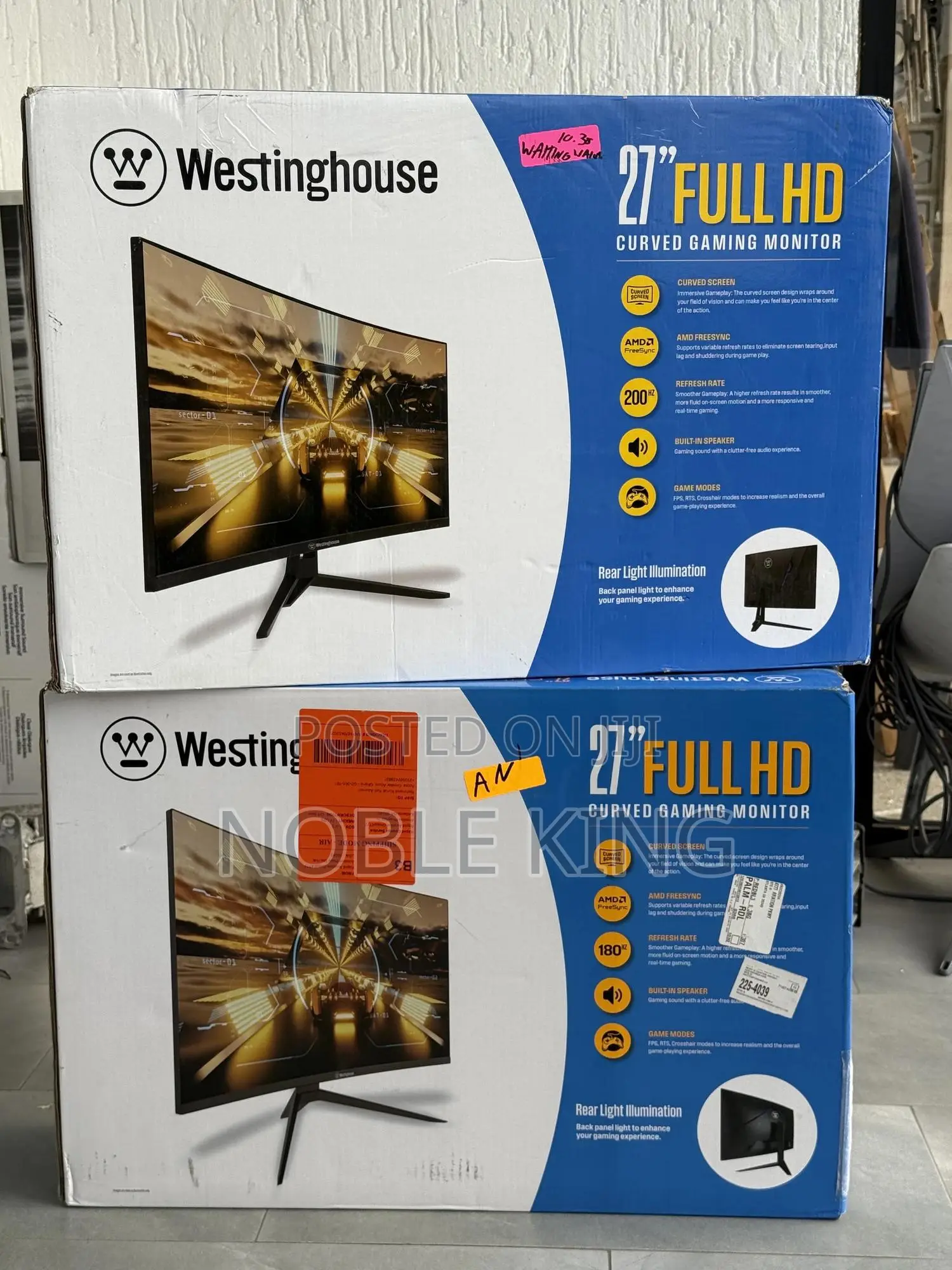 Westinghouse 27 Inch Curved Full Hd Gaming Monitor, 200hz,