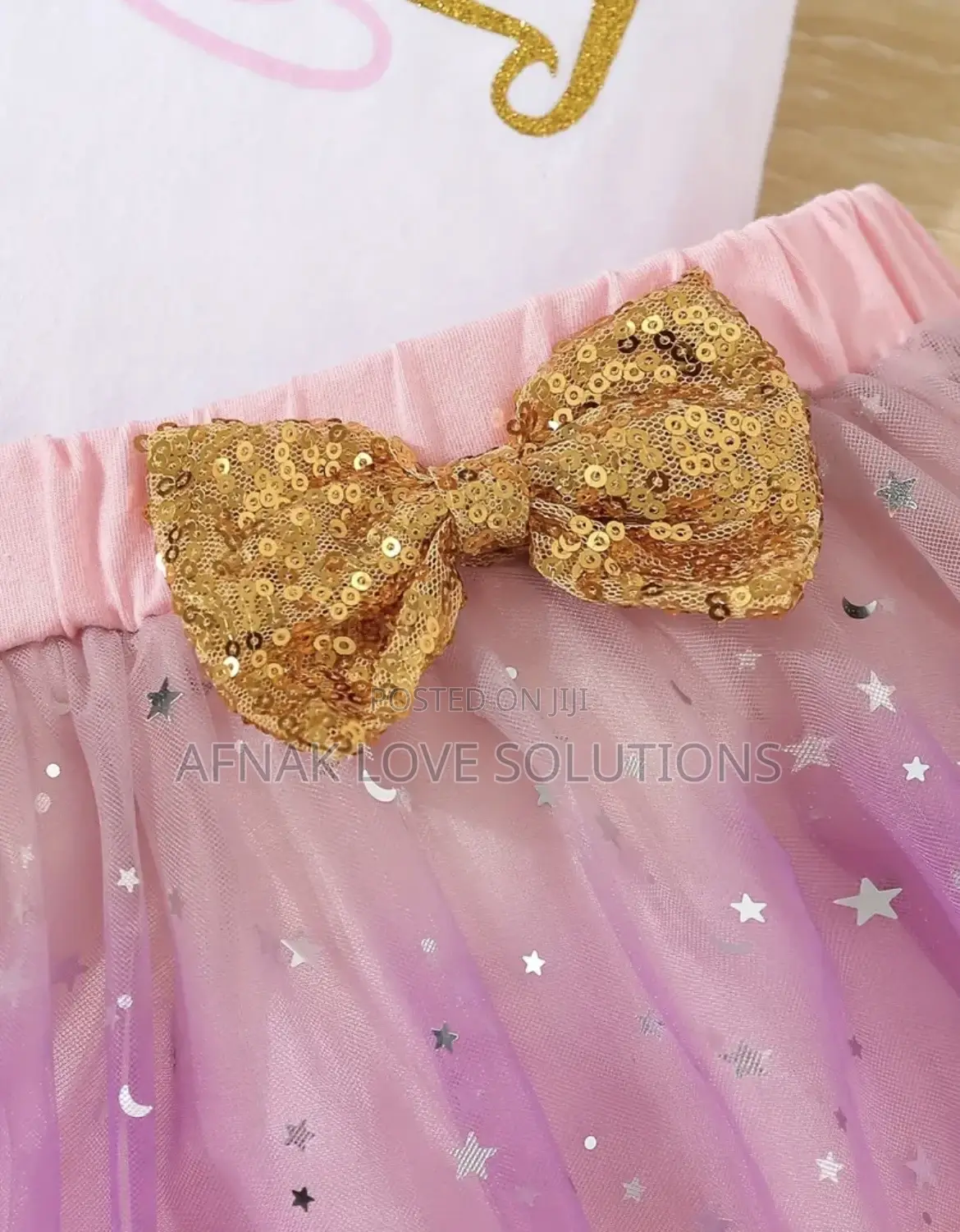 3 Pieces Girls First Birthday Custom